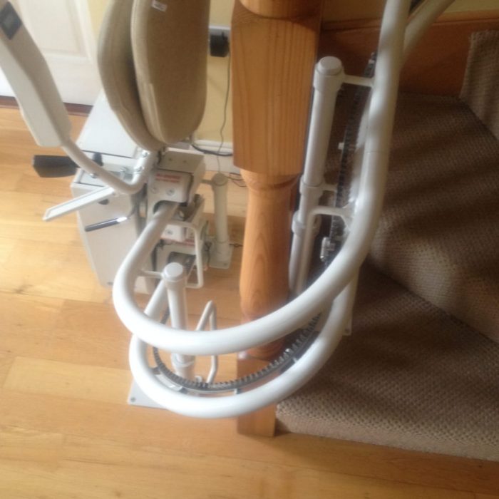 curved stairlift rail
